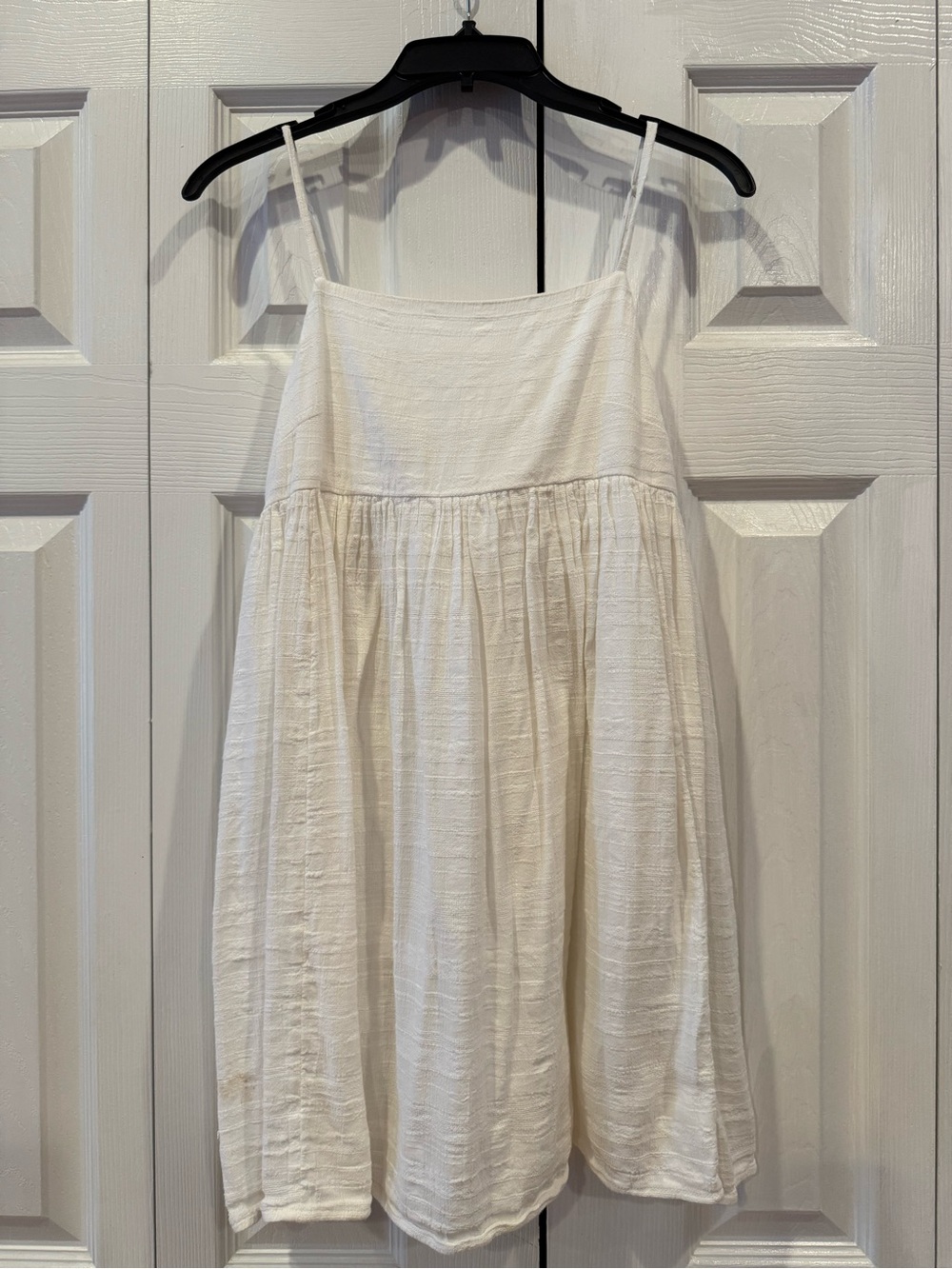 Vintage American Eagle White Babydoll Summer Spring Mini Dress